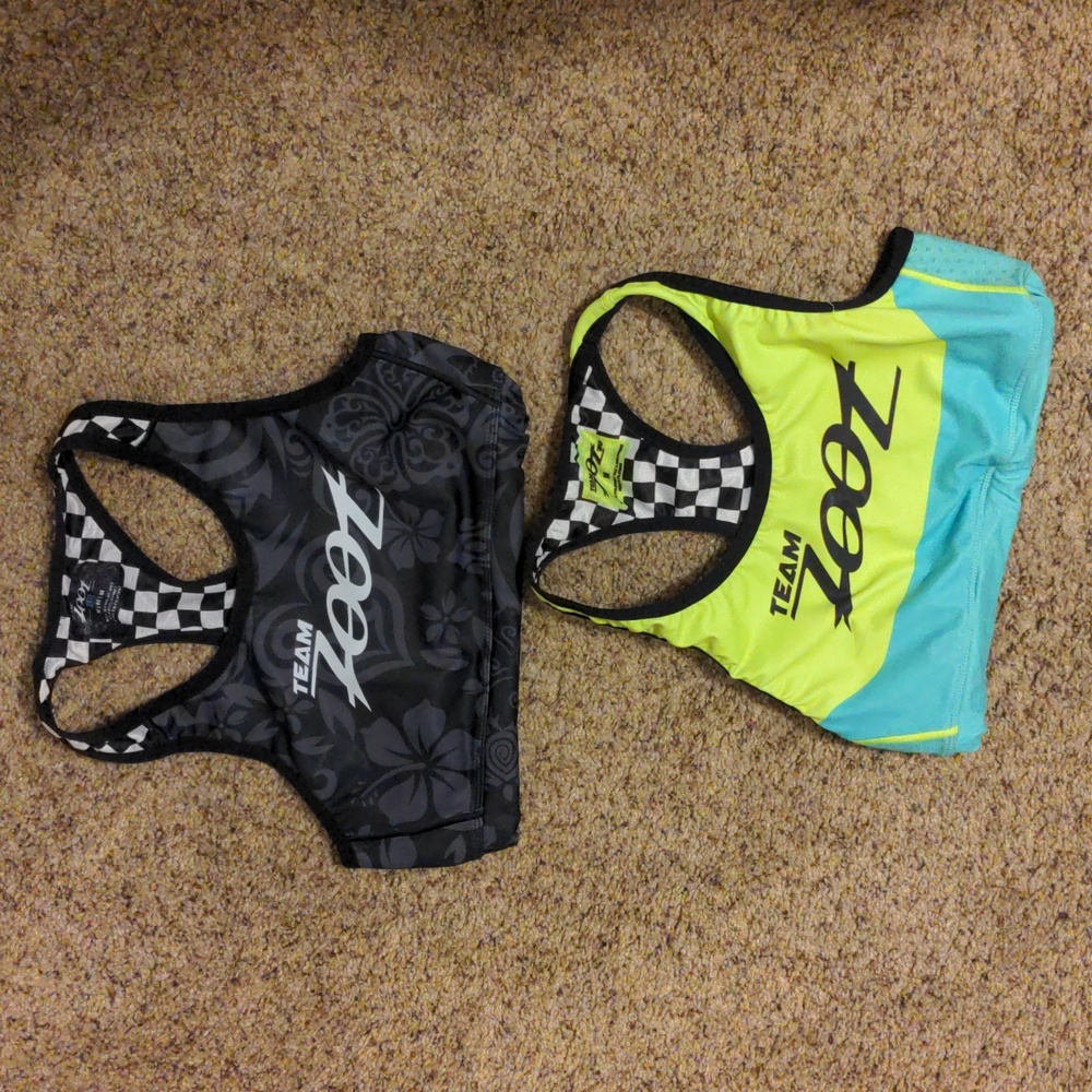 Two Team Zoot sport bras